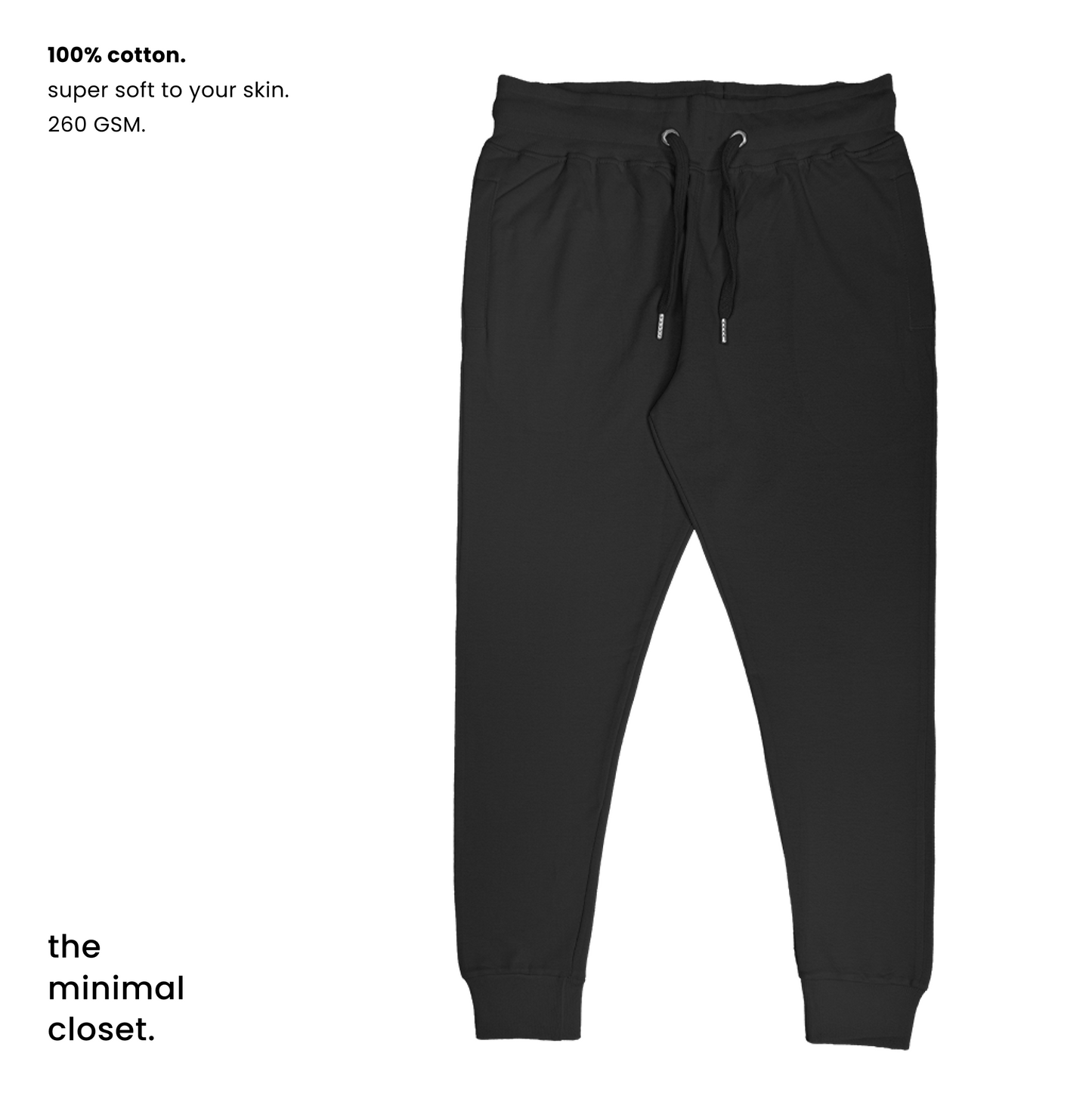 SOLID JOGGERS  [7 Solid Colours] [260 GSM]