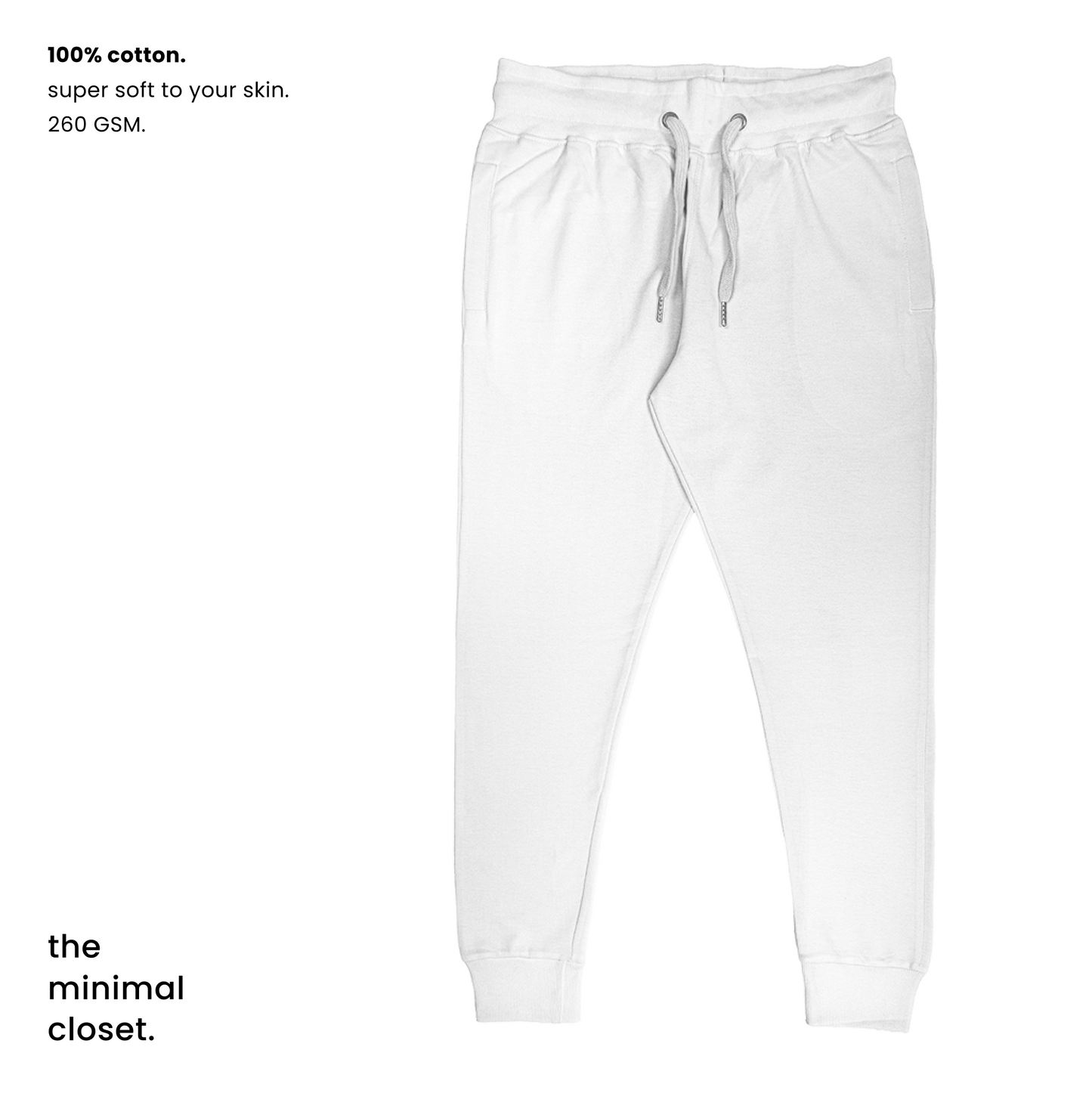 SOLID JOGGERS  [7 Solid Colours] [260 GSM]