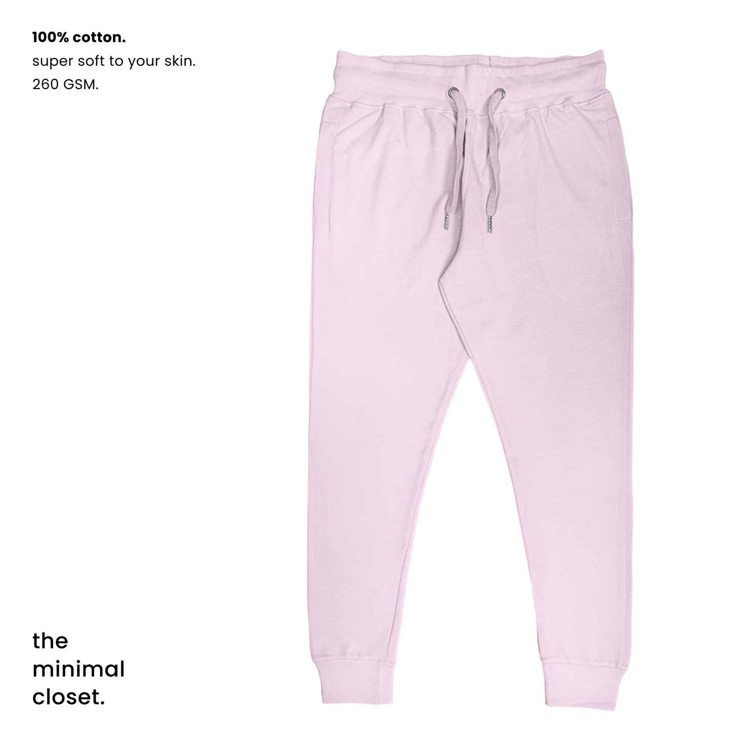 SOLID JOGGERS  [7 Solid Colours] [260 GSM]