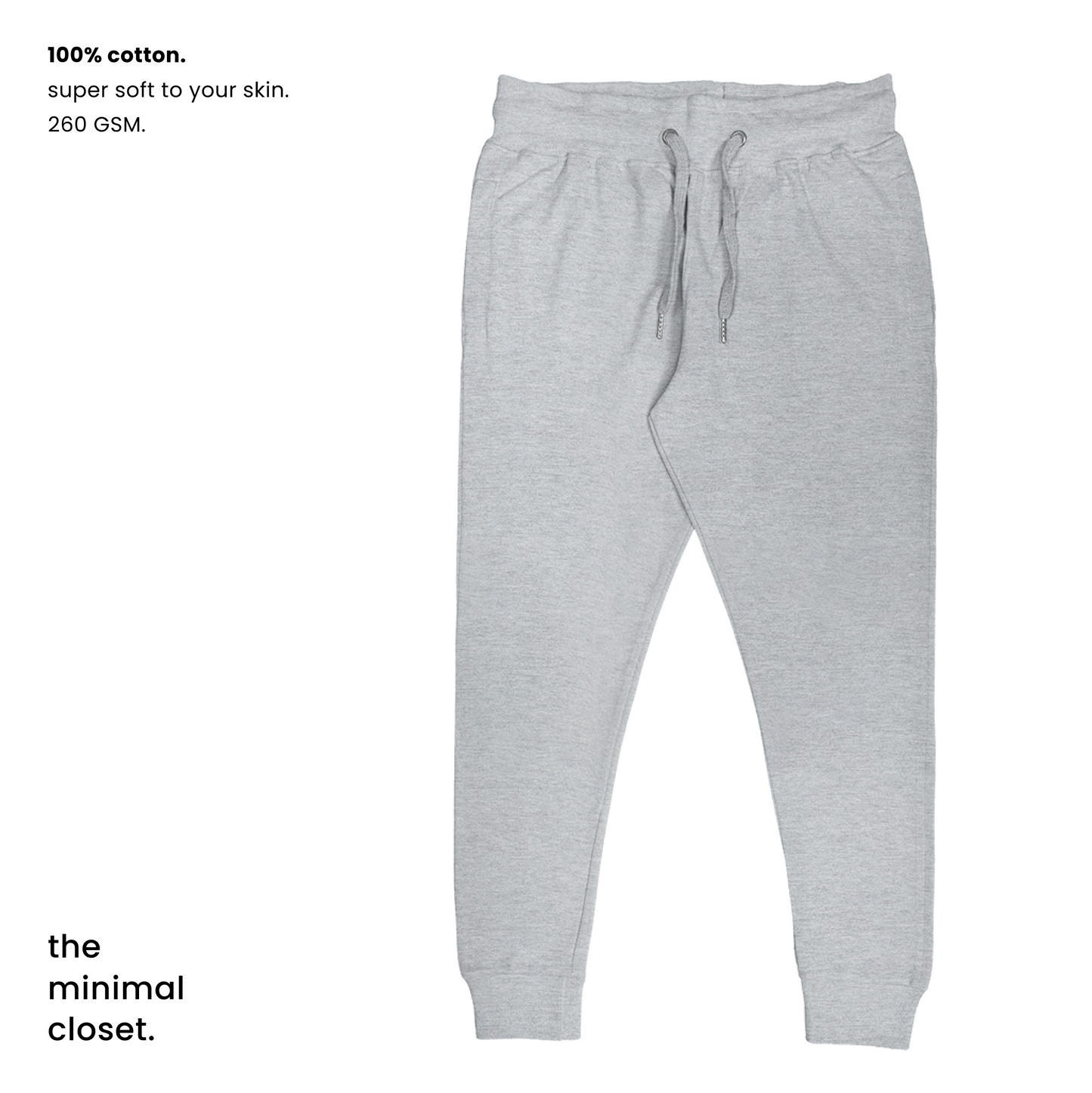 SOLID JOGGERS  [7 Solid Colours] [260 GSM]