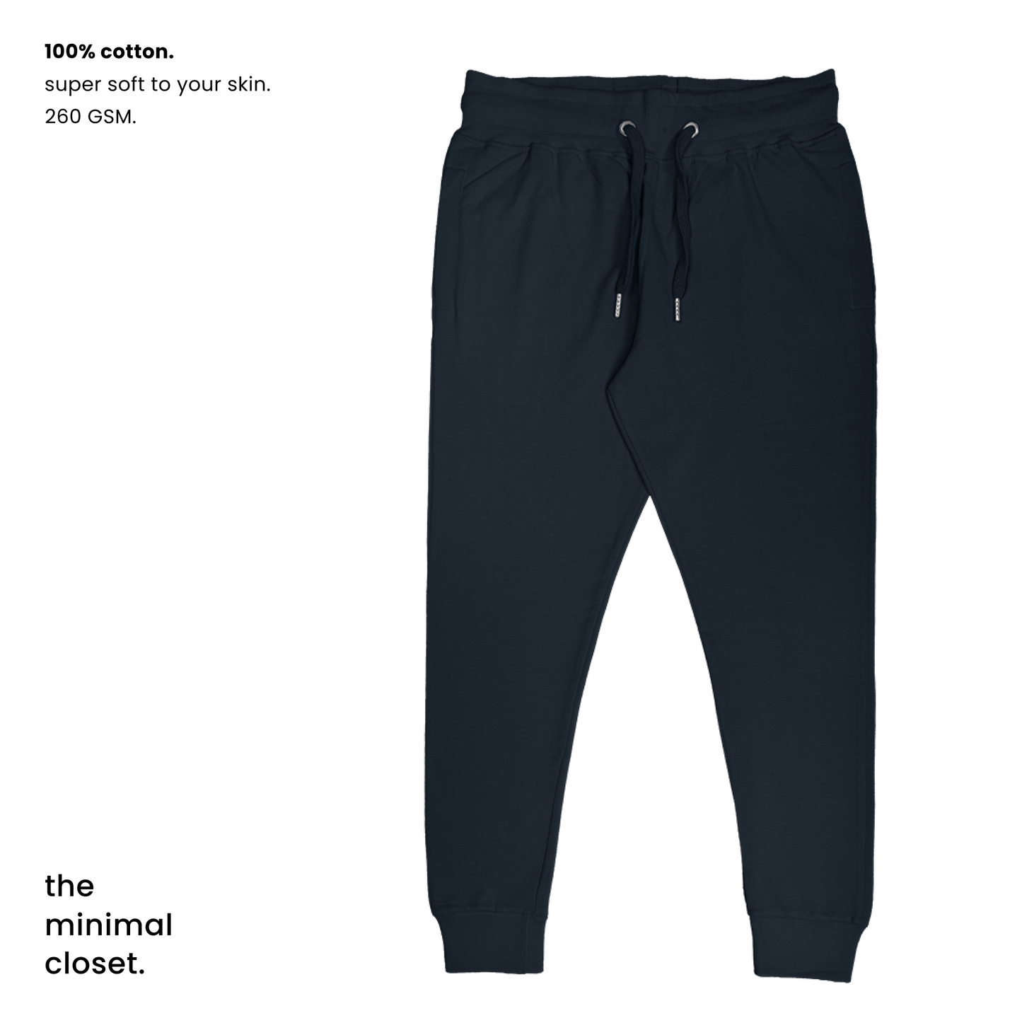 SOLID JOGGERS  [7 Solid Colours] [260 GSM]