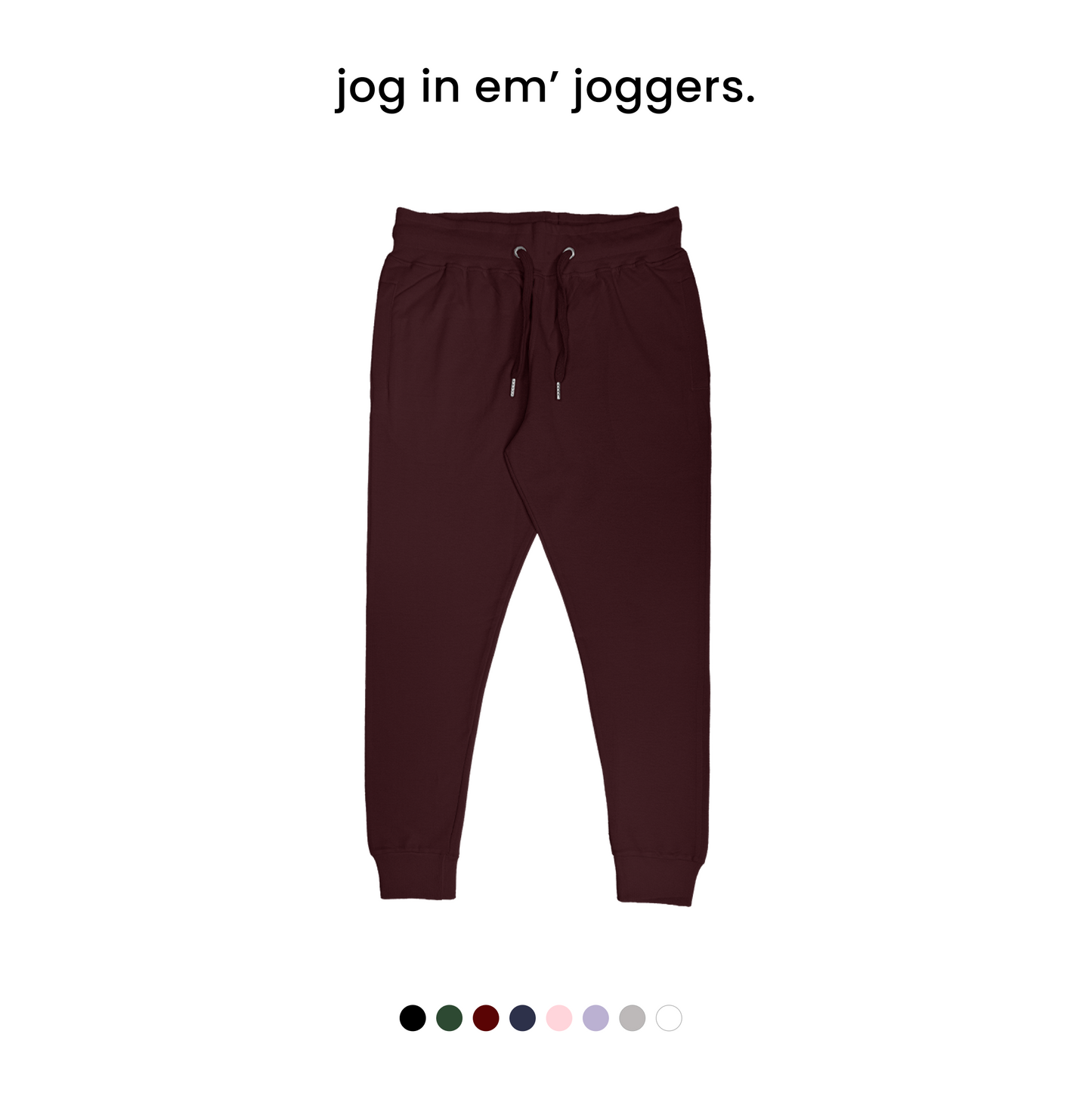 SOLID JOGGERS  [7 Solid Colours] [260 GSM]