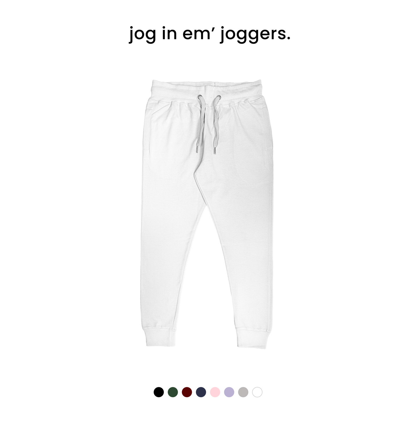 SOLID JOGGERS  [7 Solid Colours] [260 GSM]