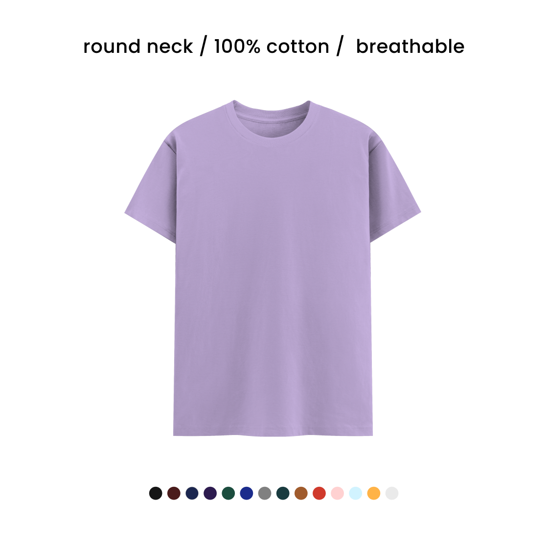 SUPER COMBED COTTON ROUND NECK TEE [180 GSM] [15+ COLOURS]