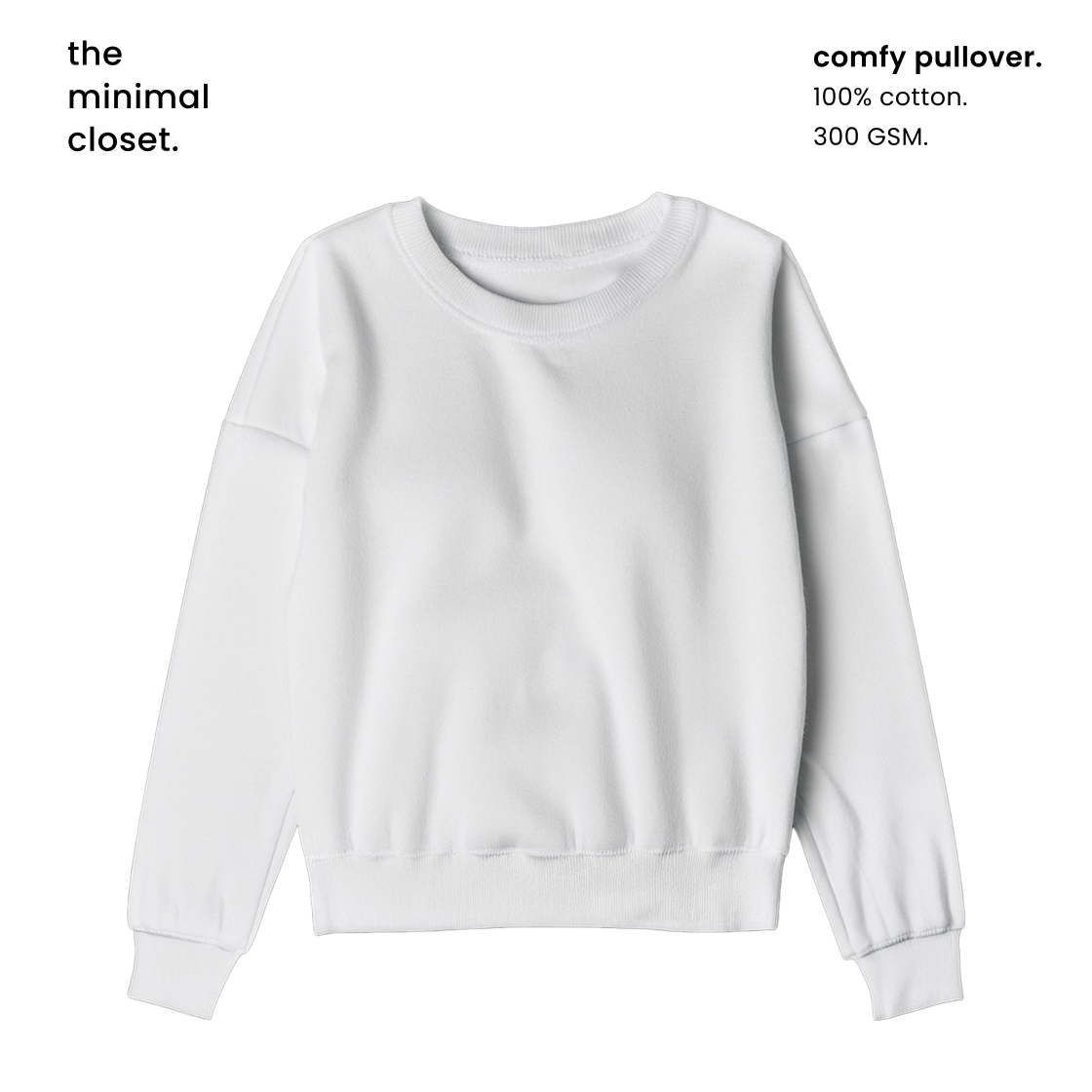 COMFY PULLOVER [6 COLOURS] [300 GSM, Cotton Fleece Inside]
