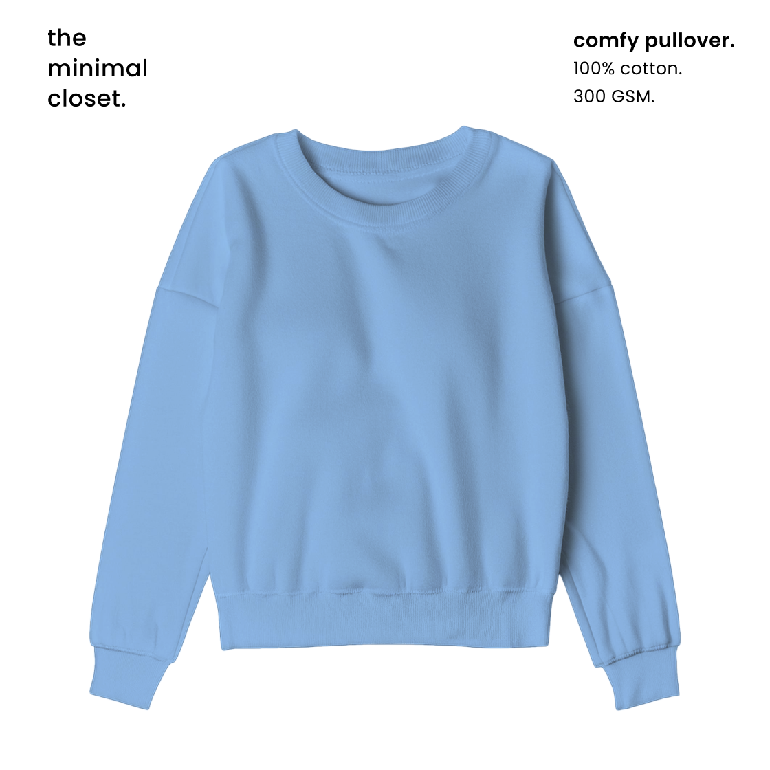 COMFY PULLOVER [6 COLOURS] [300 GSM, Cotton Fleece Inside]