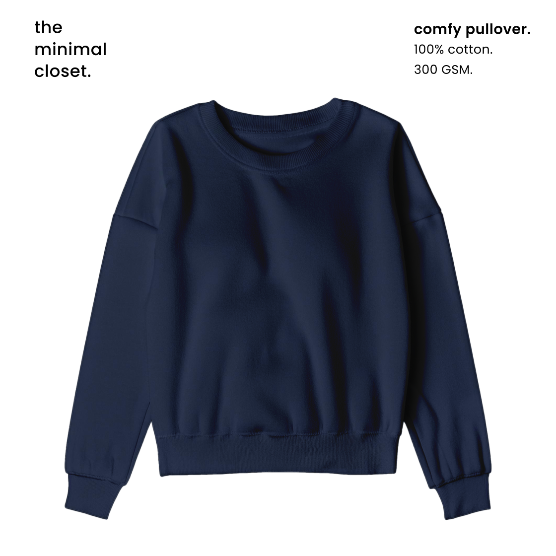 COMFY PULLOVER [6 COLOURS] [300 GSM, Cotton Fleece Inside]