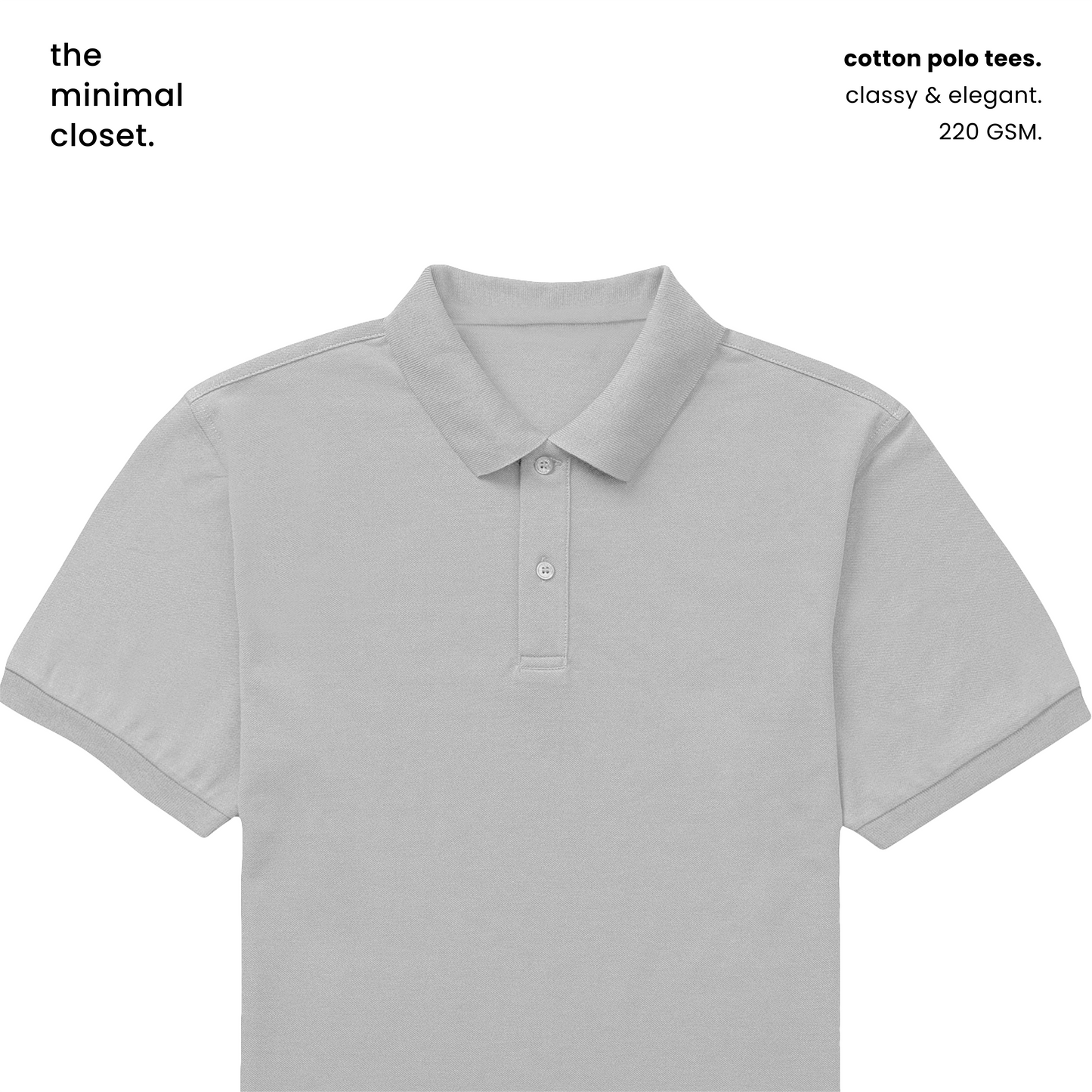 COTTON POLO [11 Solid Colours] [220 GSM]