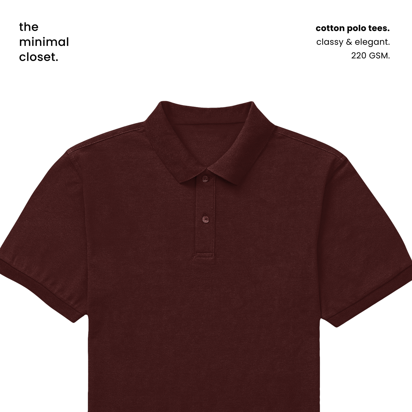 COTTON POLO [11 Solid Colours] [220 GSM]
