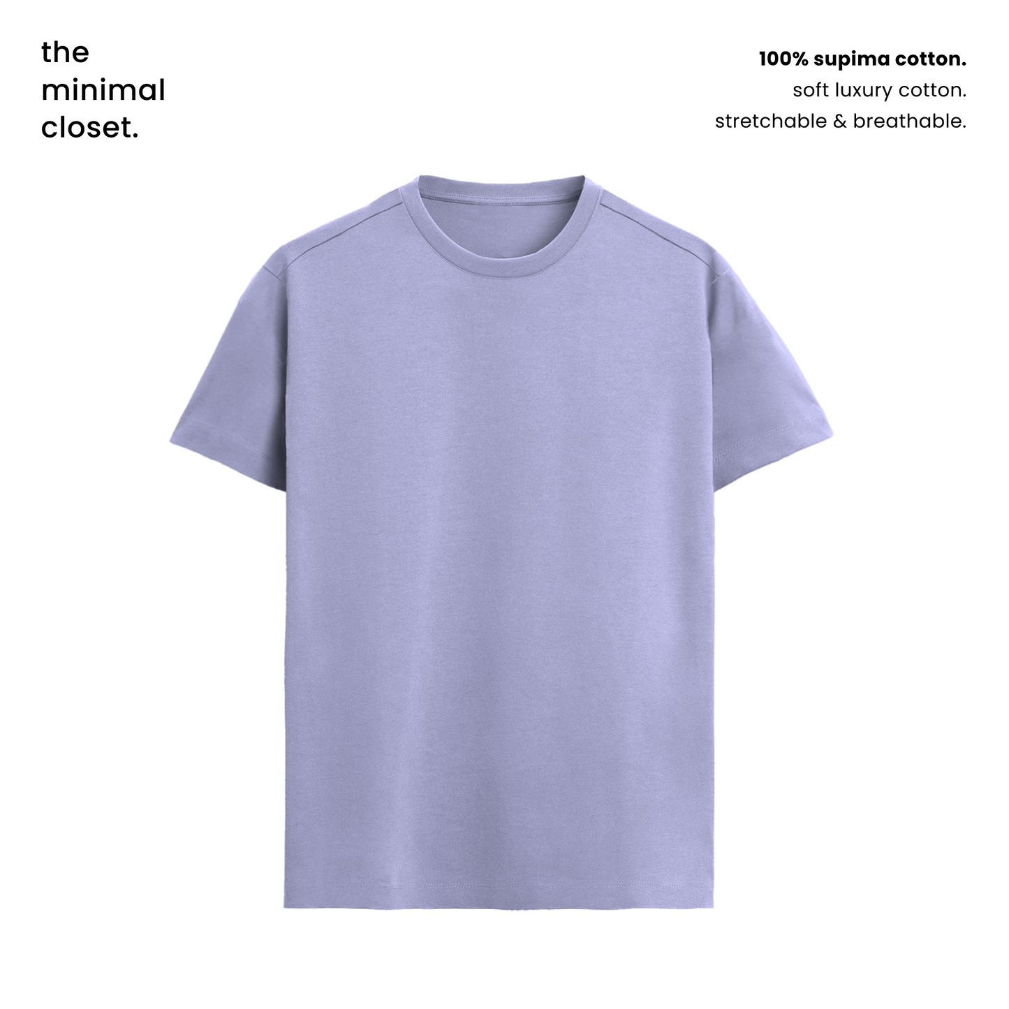 LUXURY SUPIMA COTTON TEE [6 Solid Colours] [160 GSM]