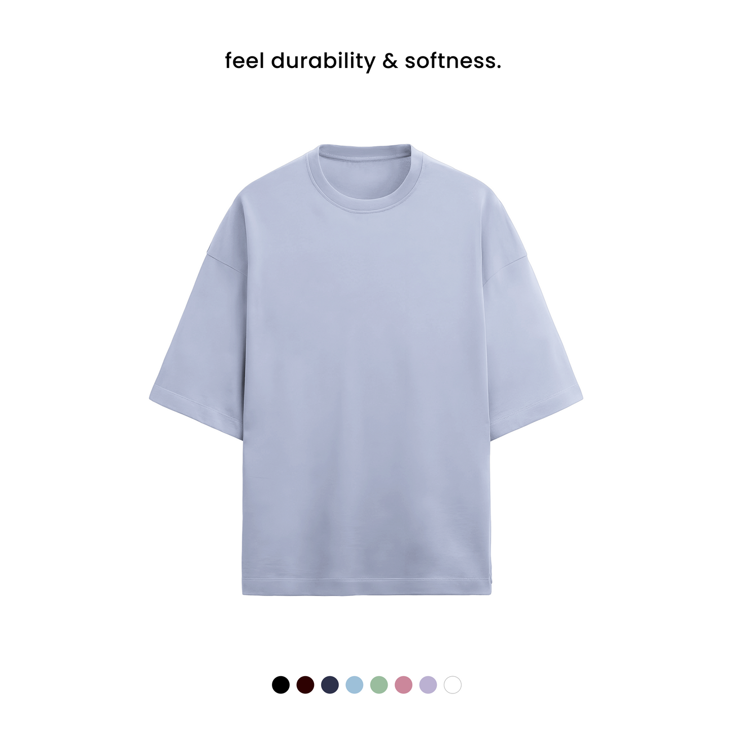 TERRY COTTON OVERSIZED TEE  [8 Solid Colours] [280 GSM]