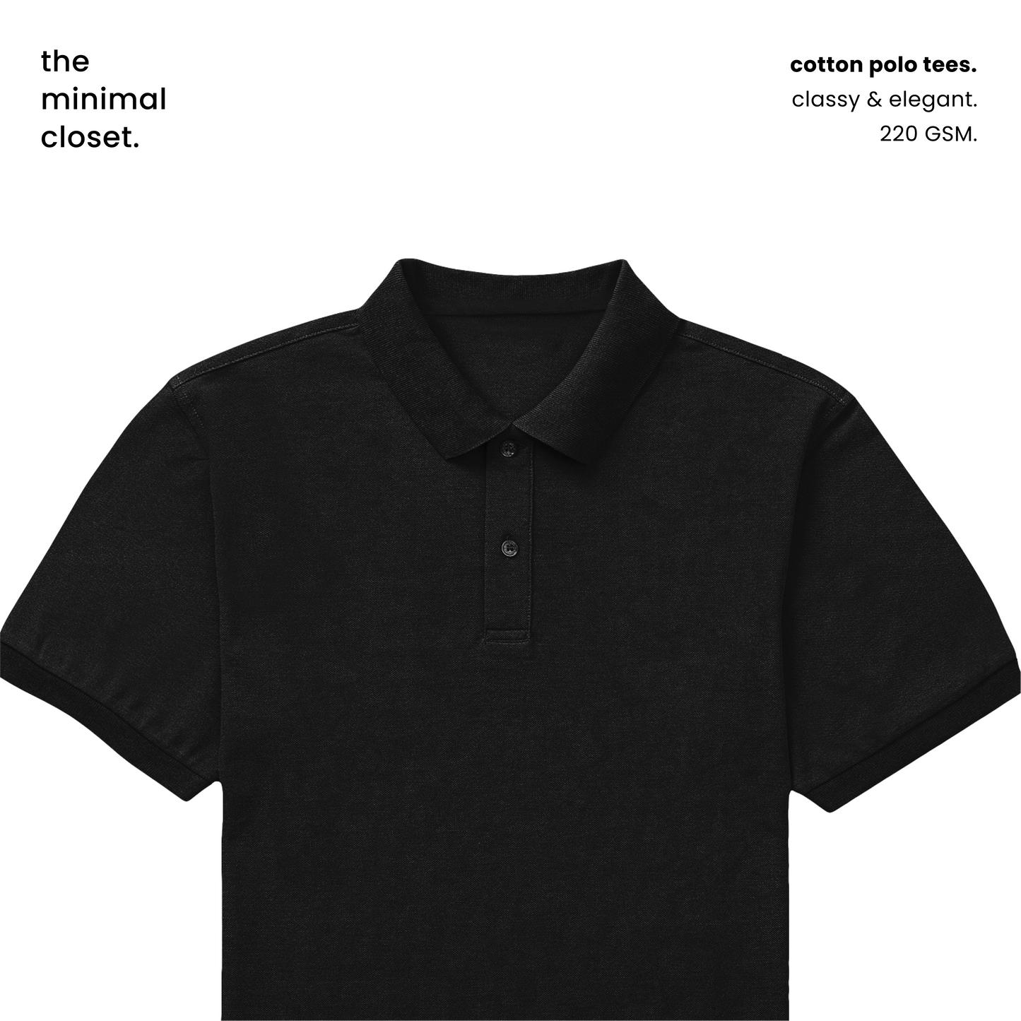 COTTON POLO [11 Solid Colours] [220 GSM]