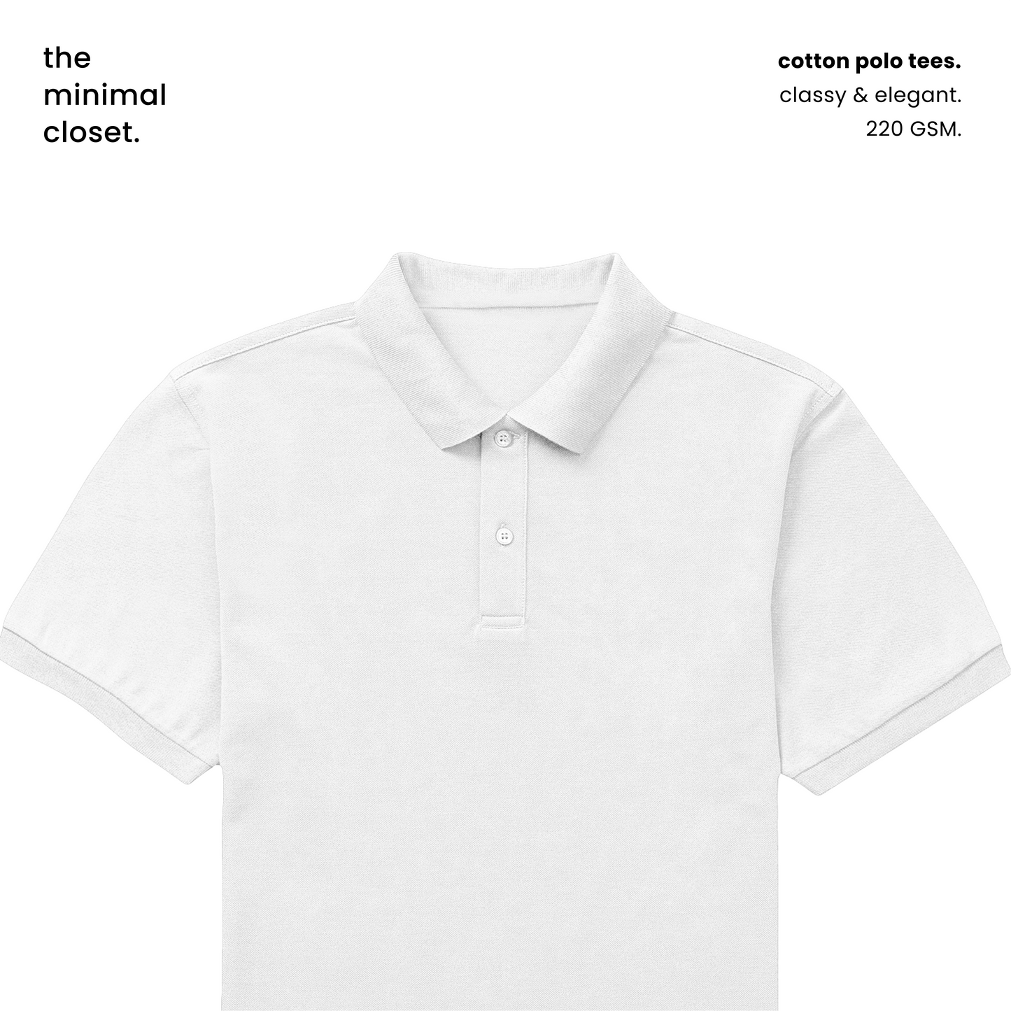COTTON POLO [11 Solid Colours] [220 GSM]
