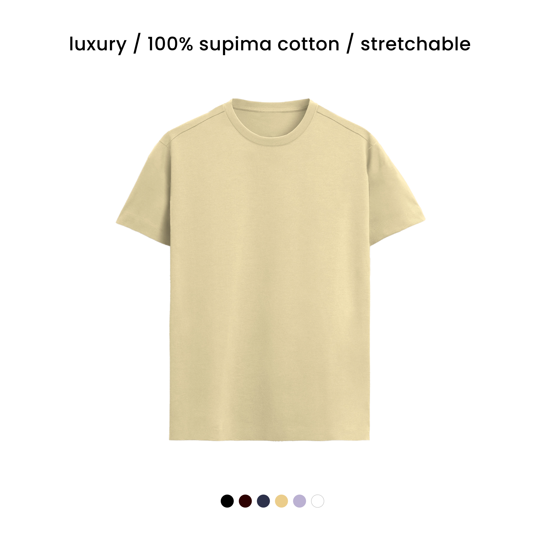Women's Relaxed Fit Supima® Cotton Knit Shirt in Champagne