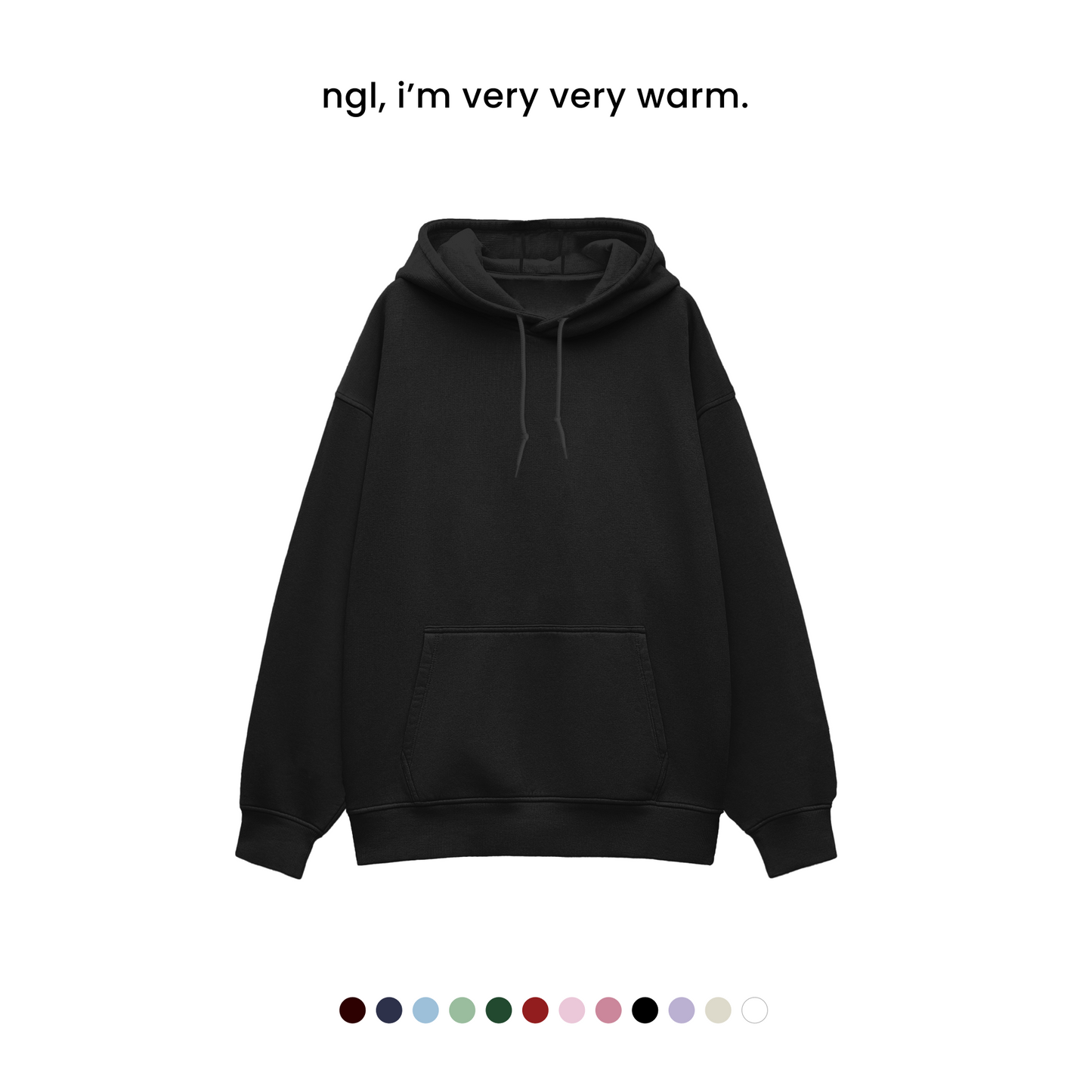 THE HEAVY WINTER HOODIE [400 GSM, Fleece Inside] [OVERSIZED]