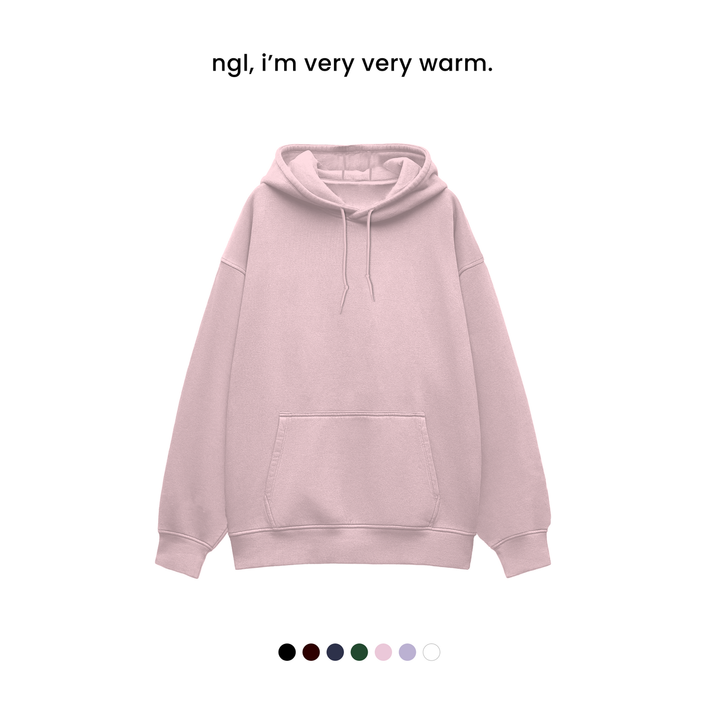 THE HEAVY WINTER HOODIE [400 GSM, Fleece Inside] [OVERSIZED]