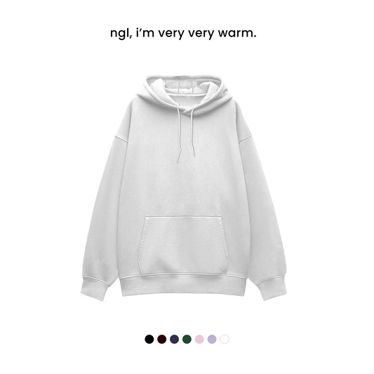 THE HEAVY WINTER HOODIE [400 GSM, Fleece Inside] [OVERSIZED]