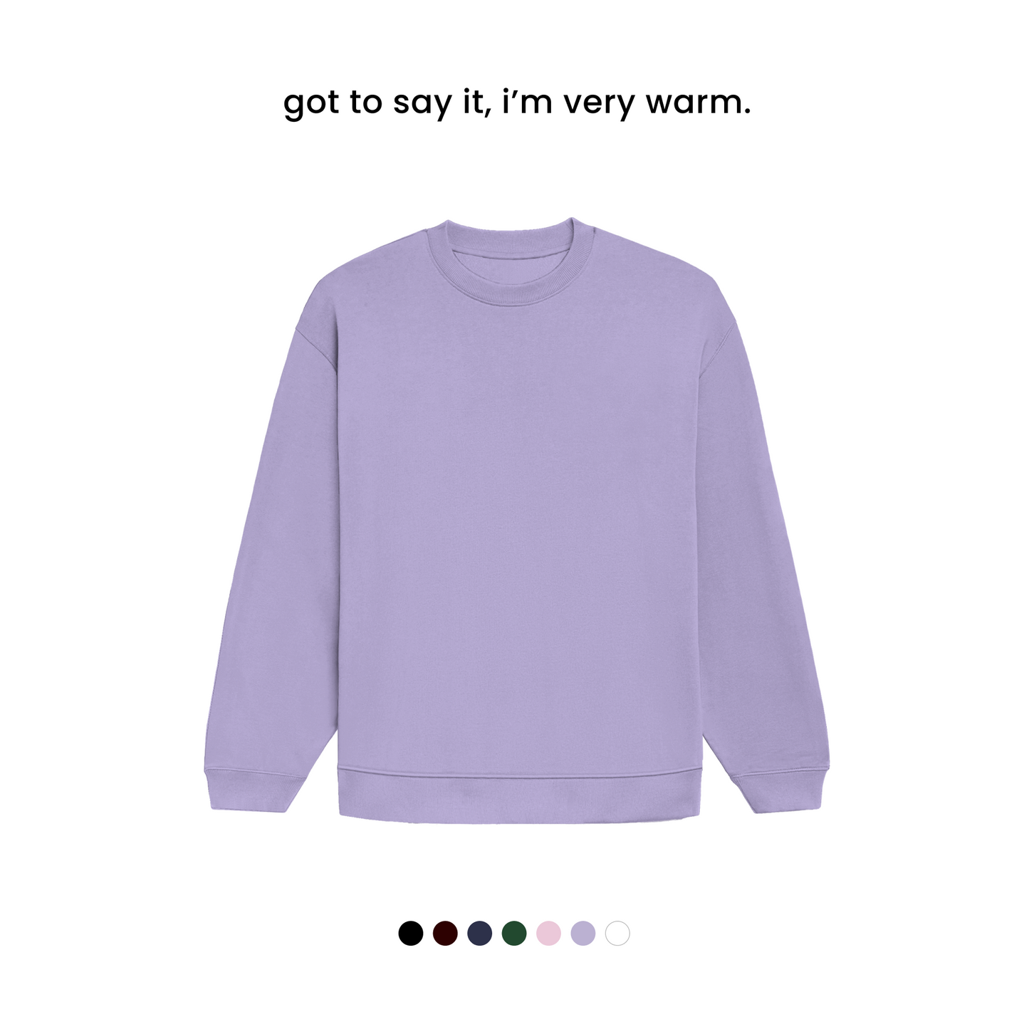 THE HEAVY WINTER SWEATSHIRT [400 GSM, Fleece Inside] [OVERSIZED]