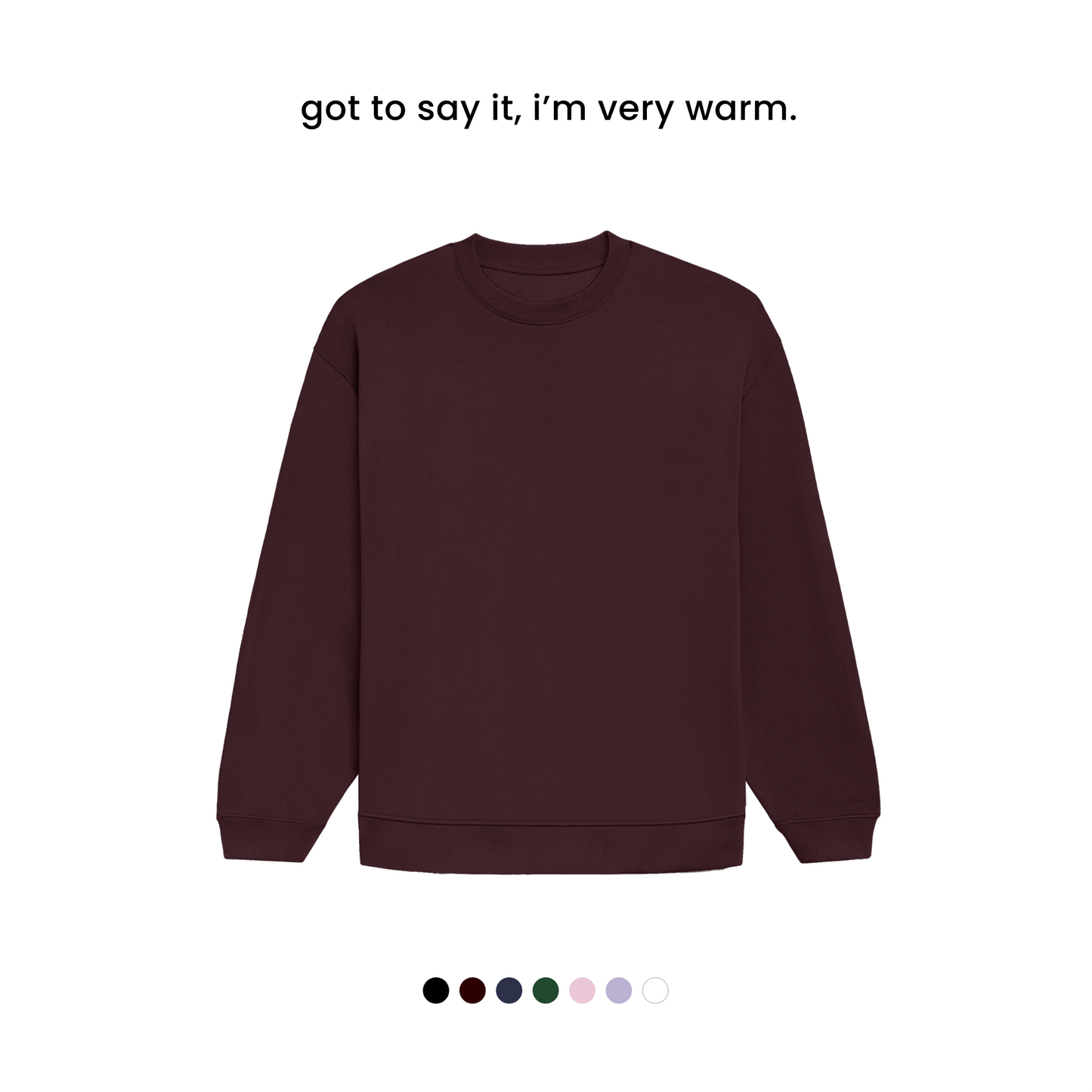 THE HEAVY WINTER SWEATSHIRT [400 GSM, Fleece Inside] [OVERSIZED]