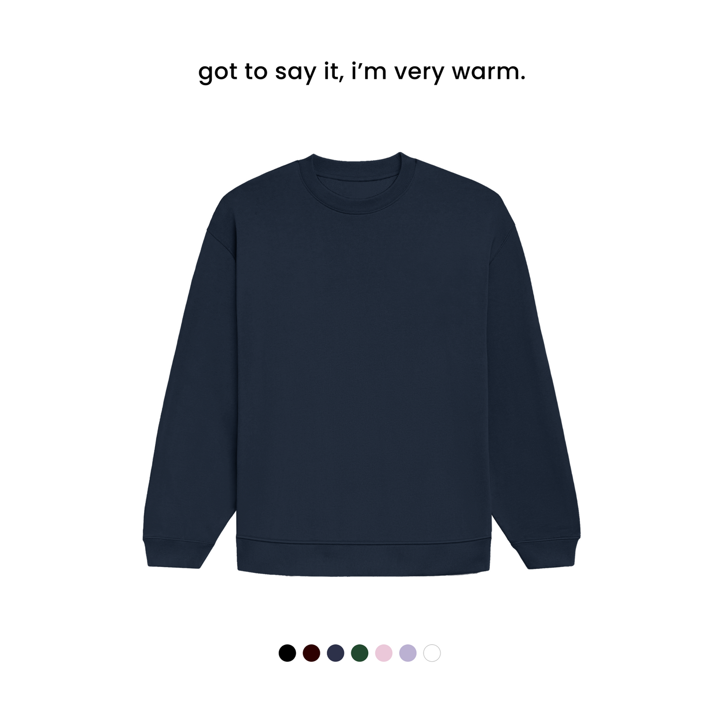 THE HEAVY WINTER SWEATSHIRT [400 GSM, Fleece Inside] [OVERSIZED]