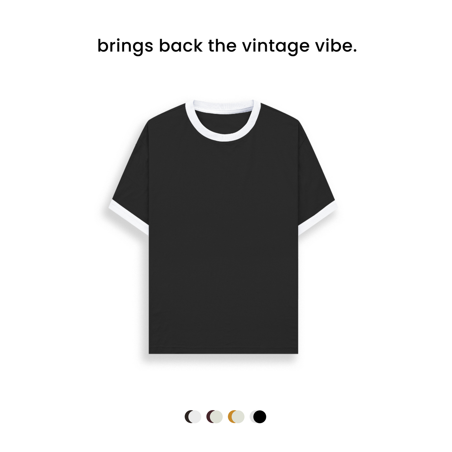 THAT 70s RINGER TEE [4 COLOURS] [180GSM, 100% COTTON]