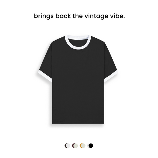 THAT 70s RINGER TEE [4 COLOURS] [180GSM, 100% COTTON]