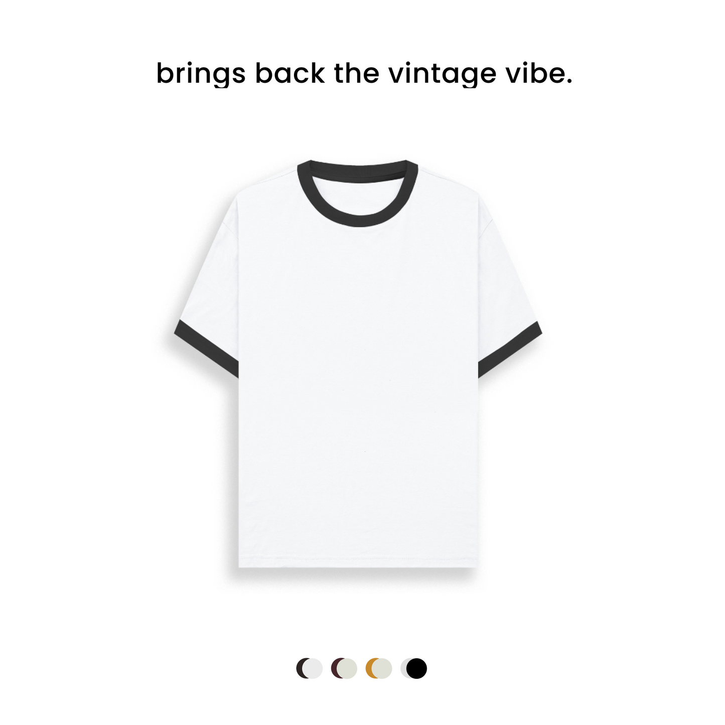 THAT 70s RINGER TEE [4 COLOURS] [180GSM, 100% COTTON]