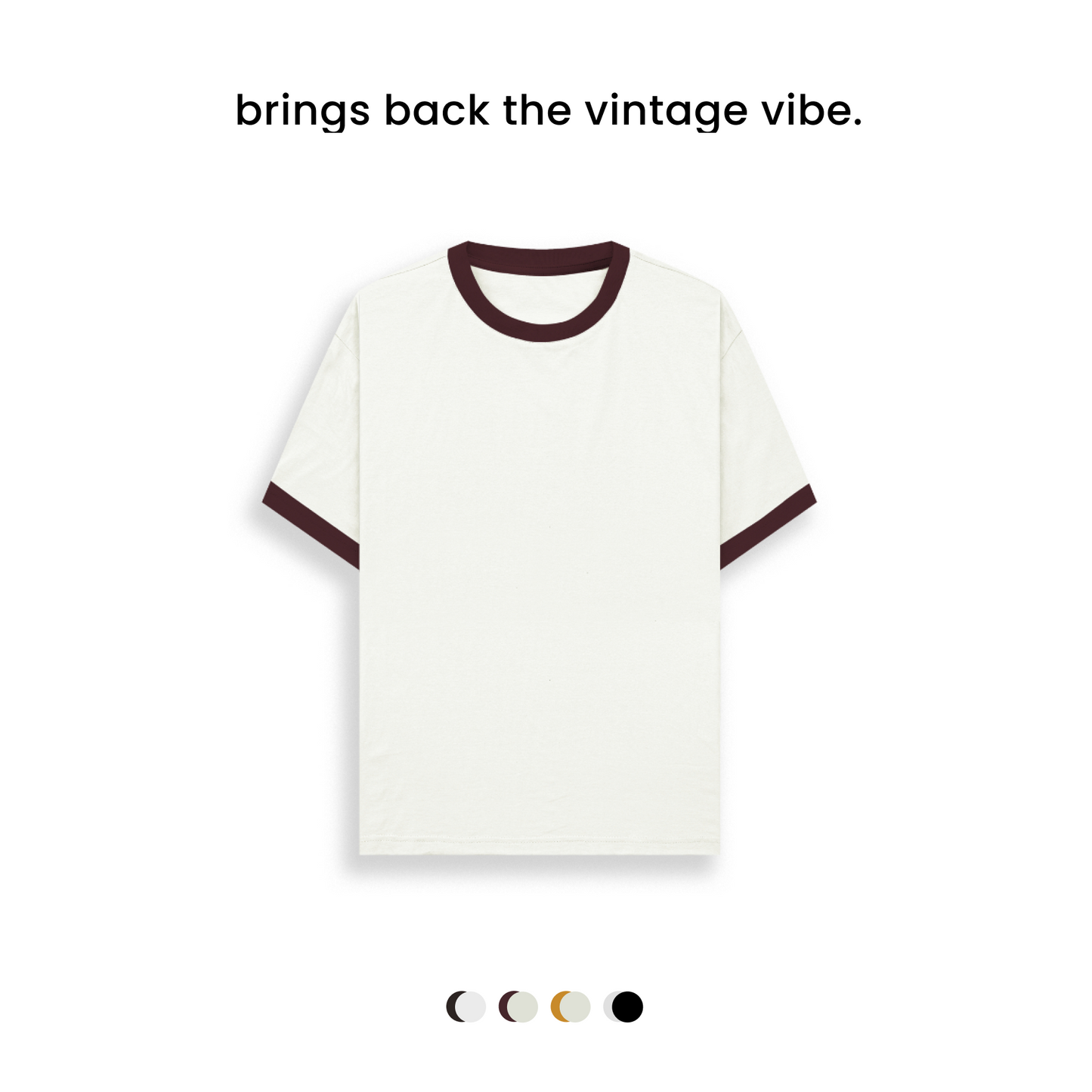 THAT 70s RINGER TEE [4 COLOURS] [180GSM, 100% COTTON]