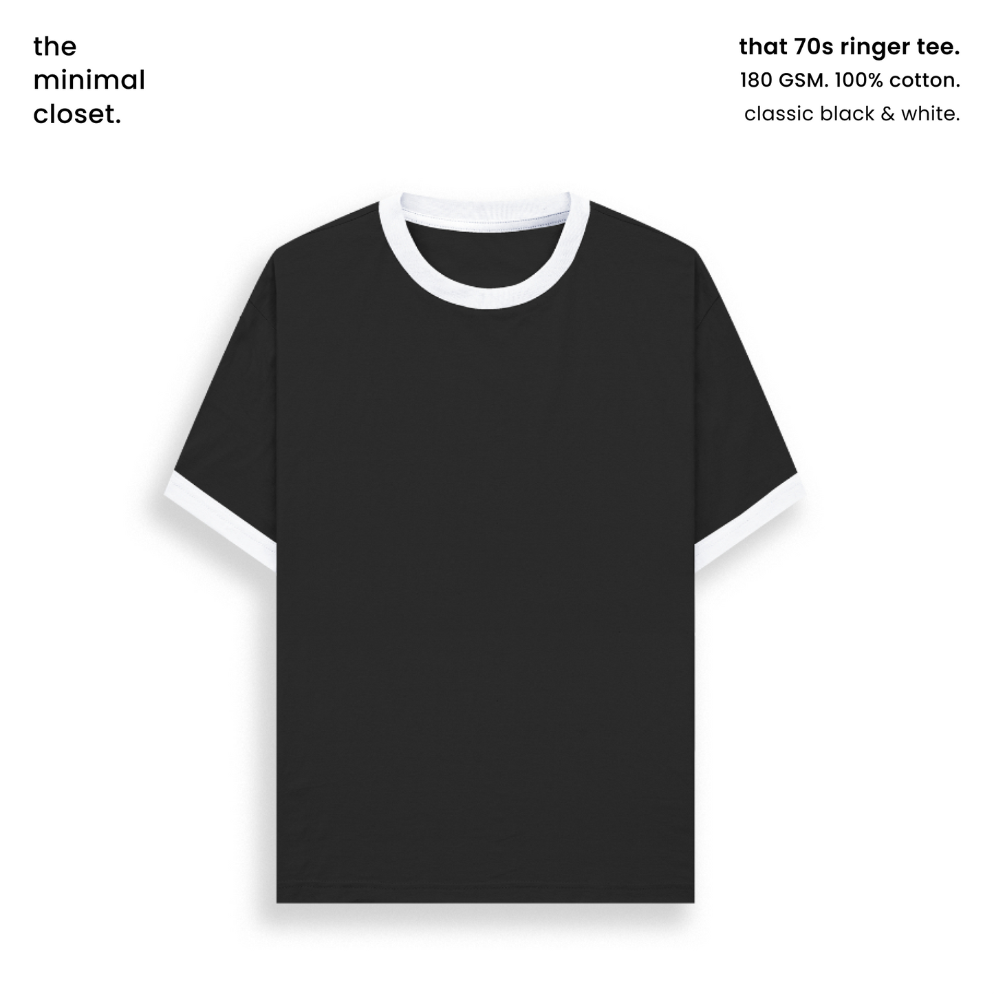 THAT 70s RINGER TEE [4 COLOURS] [180GSM, 100% COTTON]