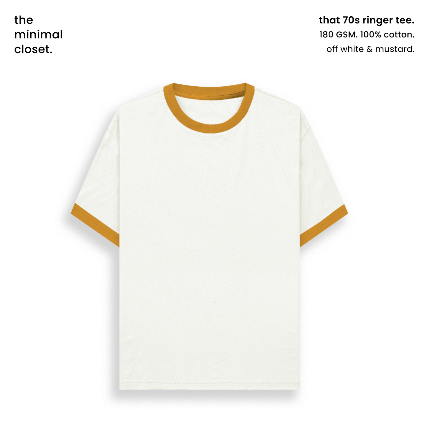 THAT 70s RINGER TEE [4 COLOURS] [180GSM, 100% COTTON]