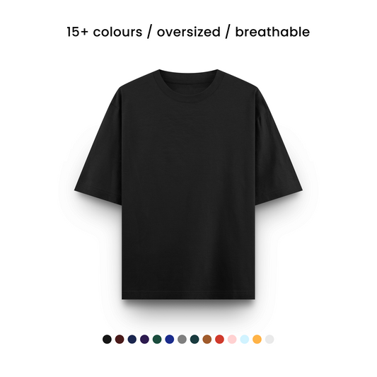 SUPER COMBED COTTON OVERSIZED TEE [15+ COLOURS] [240 GSM, 100% COTTON]