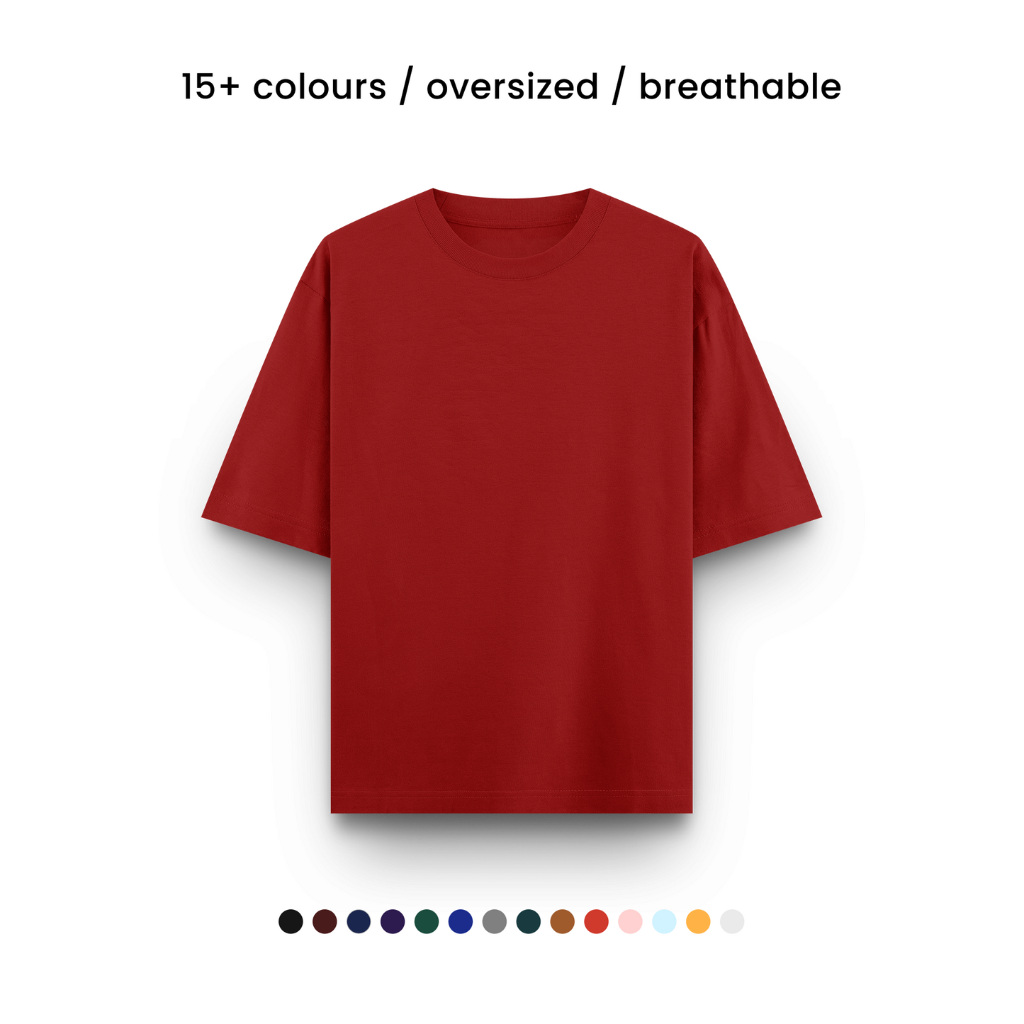 SUPER COMBED COTTON OVERSIZED TEE [15+ COLOURS] [240 GSM, 100% COTTON]