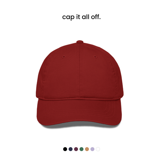 SIMPLE BASEBALL CAP [7 COLOURS] [280 GSM, BREATHABLE]