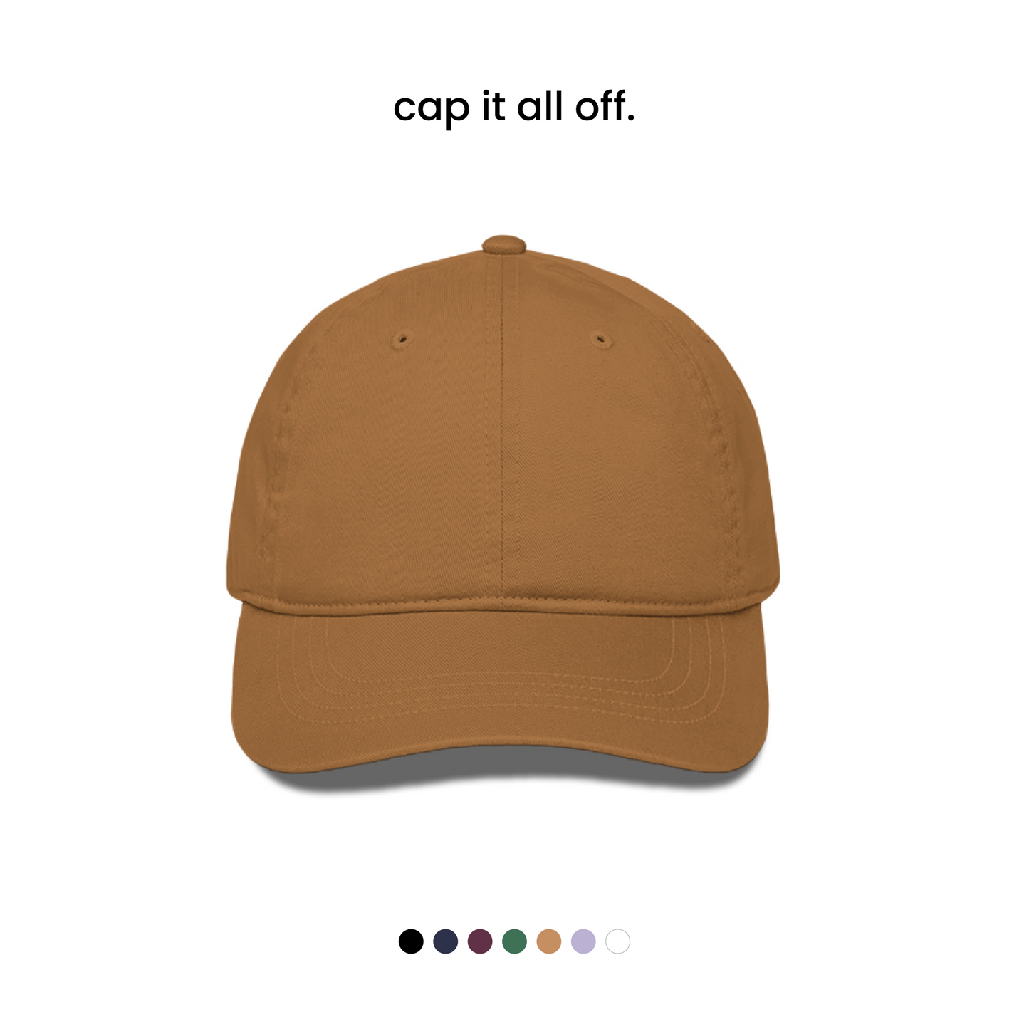 SIMPLE BASEBALL CAP [7 COLOURS] [280 GSM, BREATHABLE]
