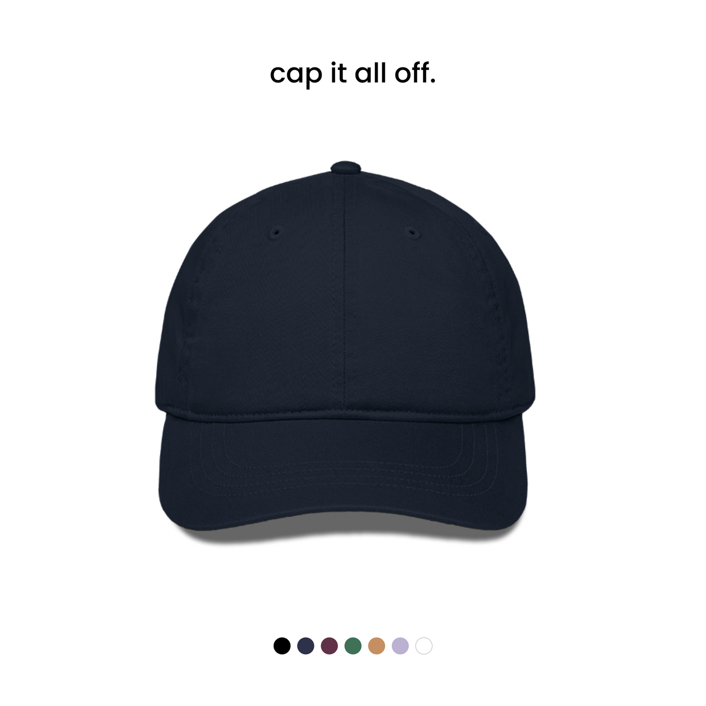SIMPLE BASEBALL CAP [7 COLOURS] [280 GSM, BREATHABLE]