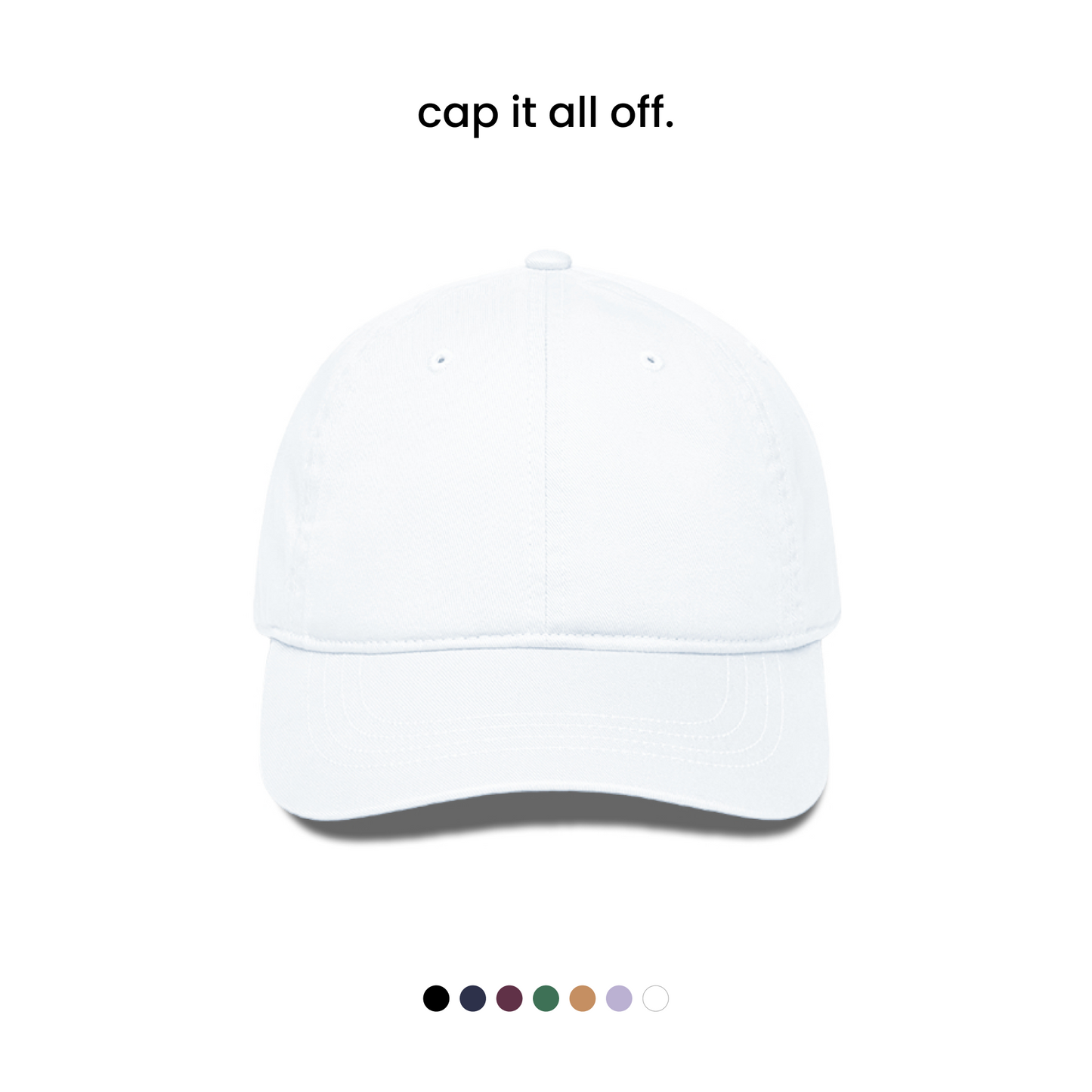 SIMPLE BASEBALL CAP [7 COLOURS] [280 GSM, BREATHABLE]