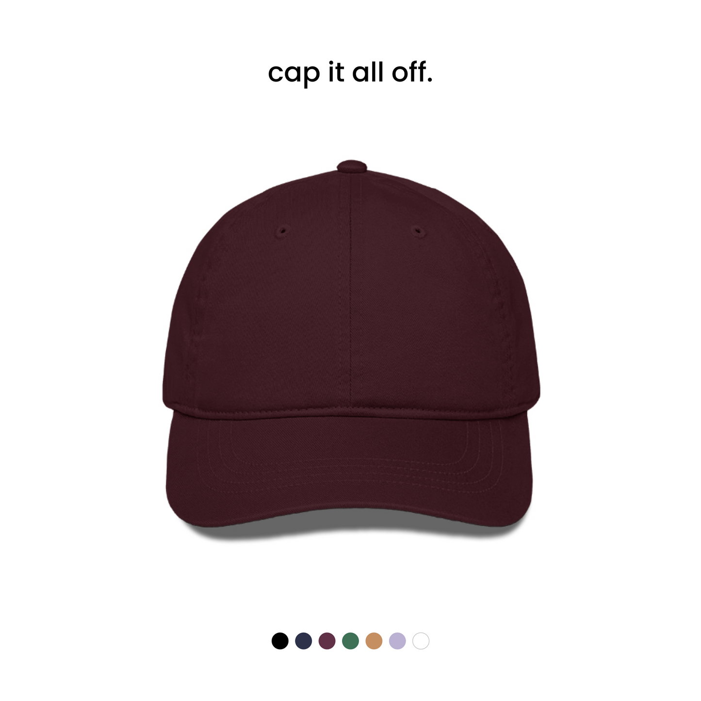 SIMPLE BASEBALL CAP [7 COLOURS] [280 GSM, BREATHABLE]