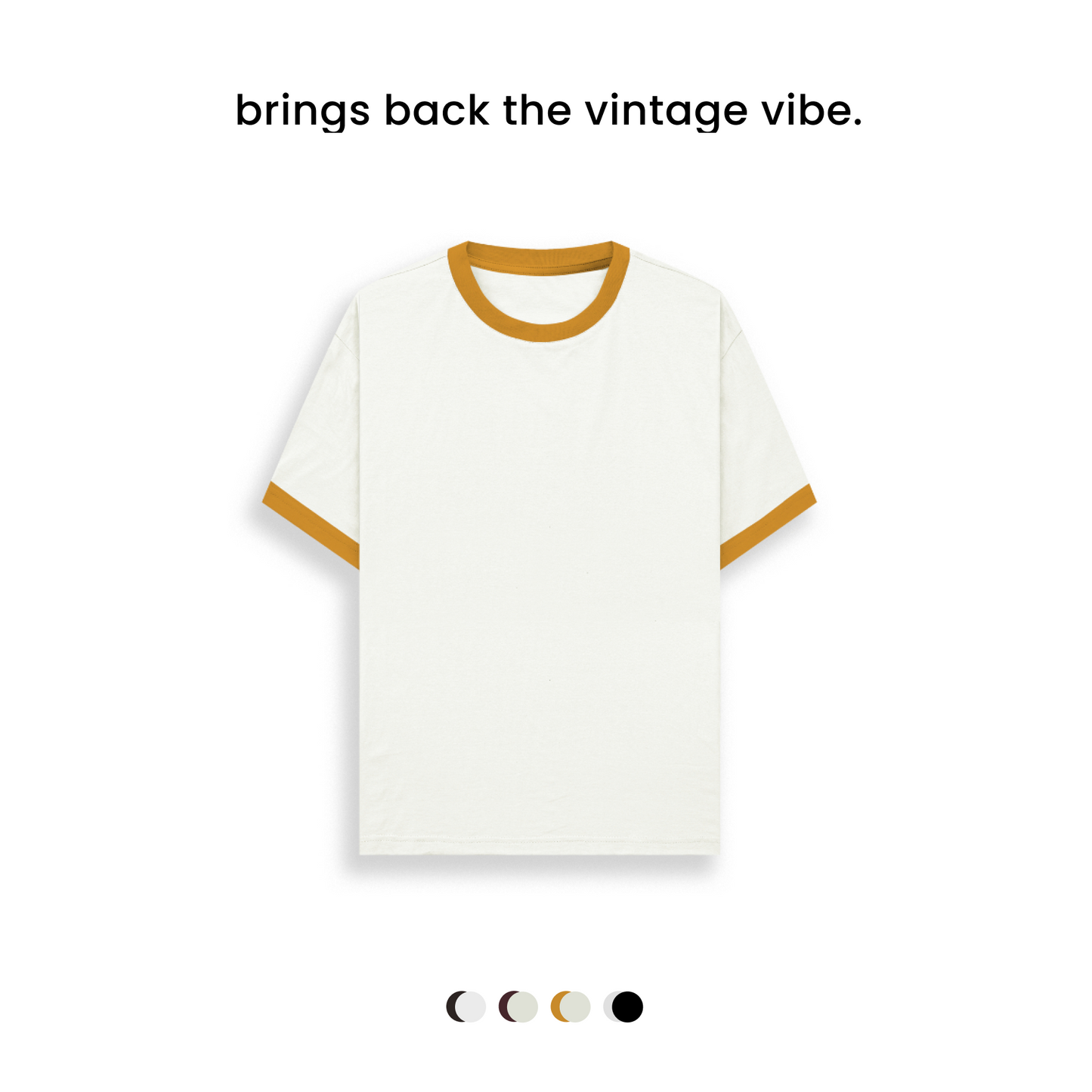 THAT 70s RINGER TEE [4 COLOURS] [180GSM, 100% COTTON]
